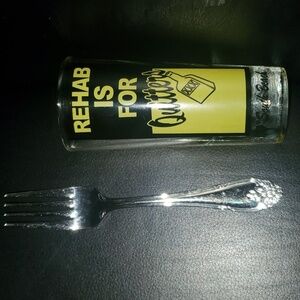 Rehab is for quitters extra large shot glass fun memento South Beach ( Florida )